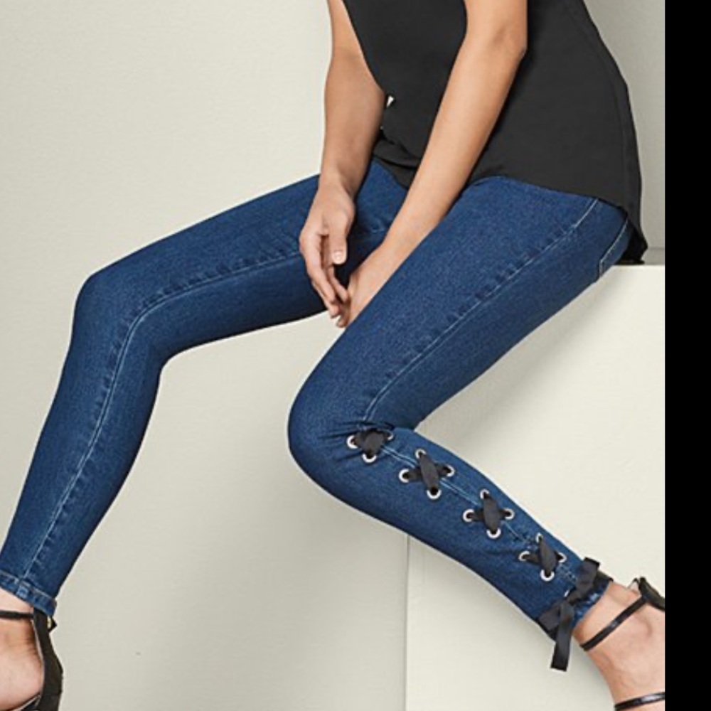 Venus black lace up on bottoms